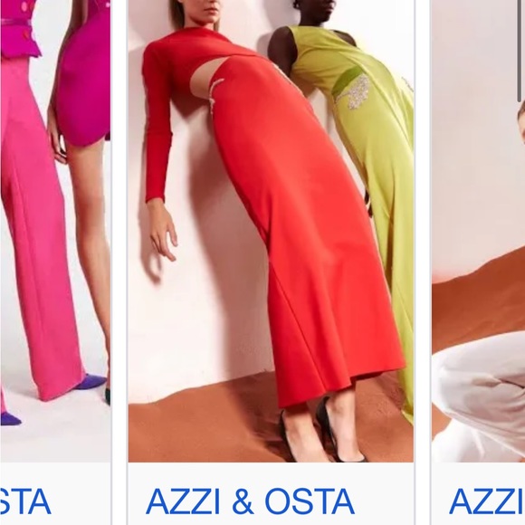 Azzi & Osta red midi dress - Picture 3 of 3